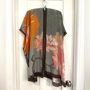 Soft Surroundings Brown and Gray Kimono